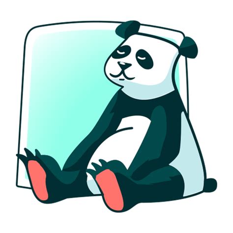 Sad Panda Stylish Transparent Png And Svg Vector File