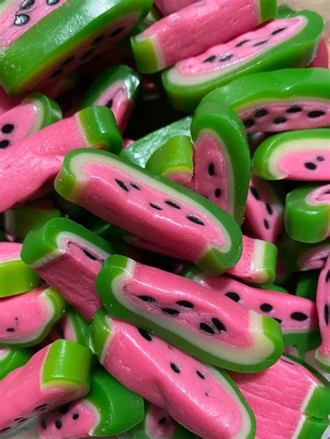 Watermelon Slices Sweets Candy Pick N Mix Sweets Per 100g Etsy