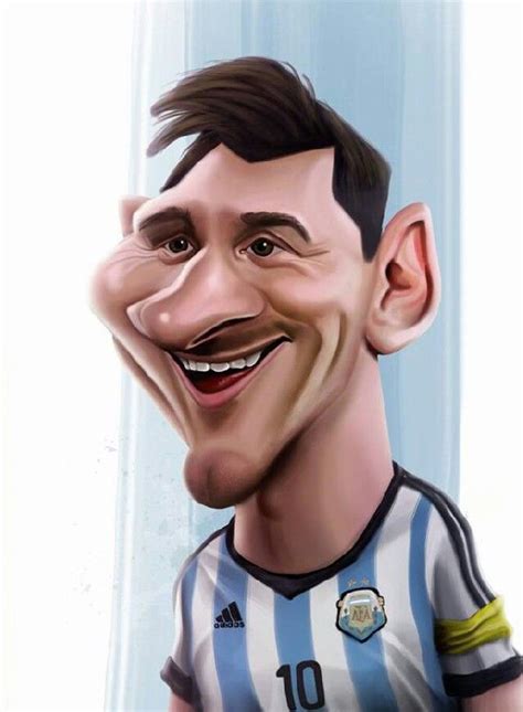 Lionel Messi Celebrity Caricatures Caricature Funny Caricatures