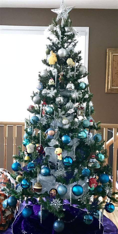 My beautiful blue ombré holiday tree! | Holiday decor, Holiday tree, Holiday