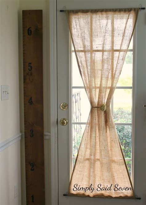 Maybe you would like to learn more about one of these? Burlap curtains French Doors - Step by Step guide to a DIY Burlap Curtain for your glass door ...