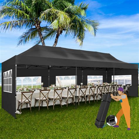 10x30 Heavy Duty Pop Up Canopy Commercial Tent Waterproof Gazebo