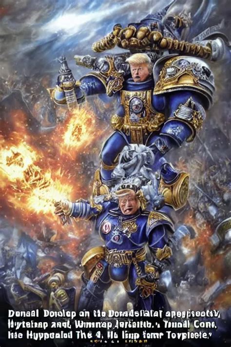 Donald Trump As The God Emperor In Warhammer 40k Stable Diffusion