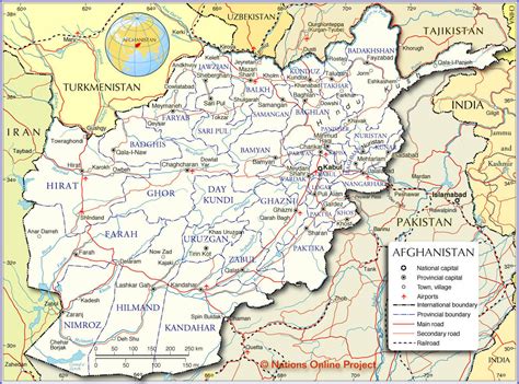 Afghanistan Karte