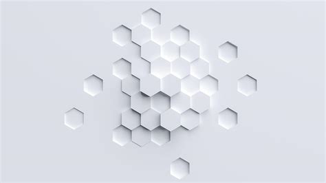 White Hexagons Wallpapers Wallpaper Cave