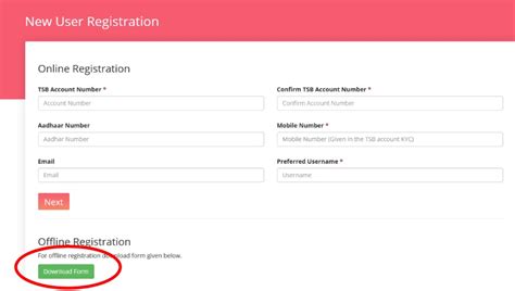 tsbonline.kerala.gov.in New User Registration : Treasury ...