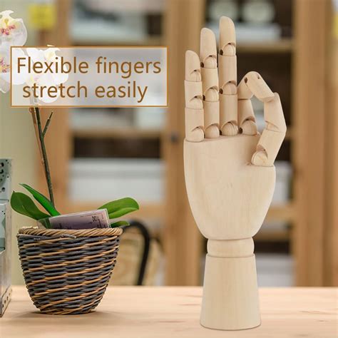 Buy Wooden Hand Model Mannequin Hand Flexible Movable Fingers Manikin