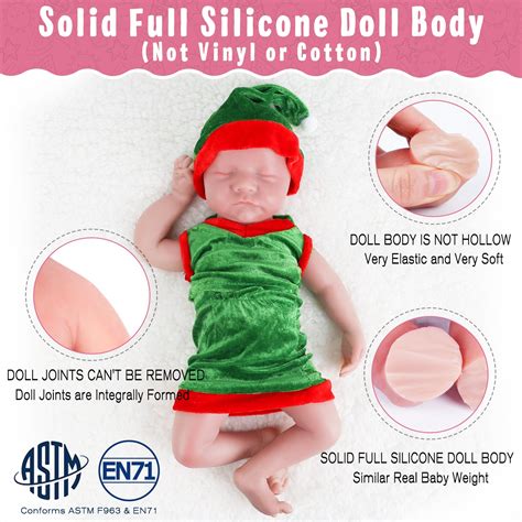 Vollence 17 Inch Sleeping Full Silicone Baby Dolls