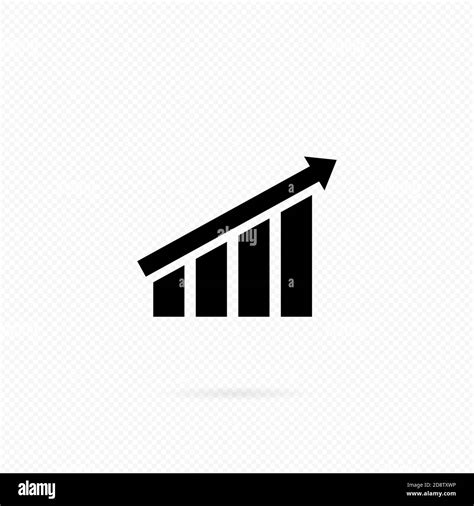Business Graph Icon Success As Growth Line Growing Bars Graphic With