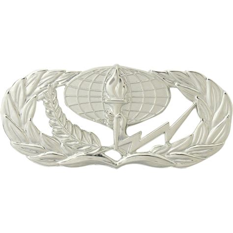 Air Force Basic Services Badge Mirror Finish Regular Size Regular