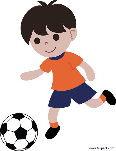 Boy Playing Football Cartoon Clipart Png Download Cartoon Soccer Images