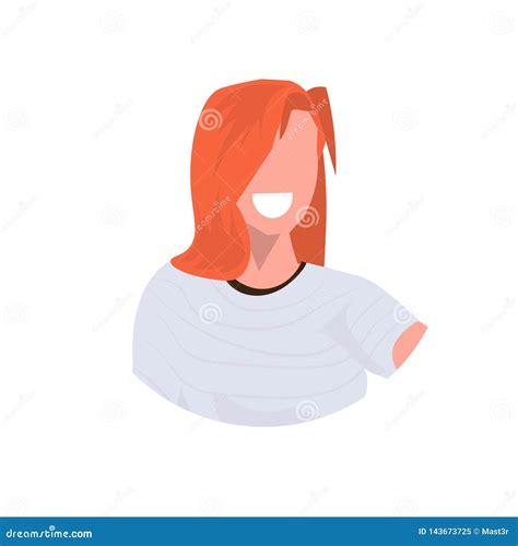 pretty redhead cartoon face telegraph