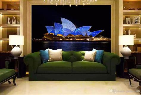 Custom 3d Wallpaper Beautiful Night View Of The Sydney