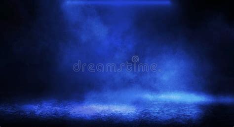 Blue Misty Dark Background Stock Photo Image Of Light Pattern
