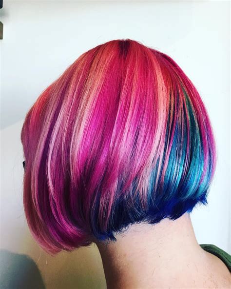 Perfect Rainbow Hair Color Hair And Co Bklyn