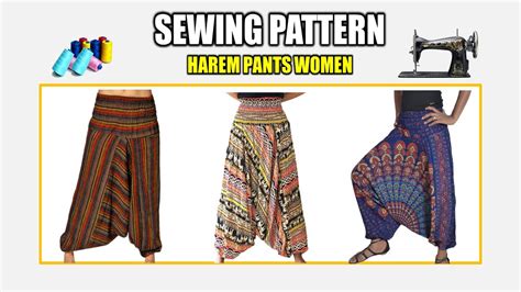Sewing Pattern Harem Pants Women ~ Pattern Making Tutorial Youtube