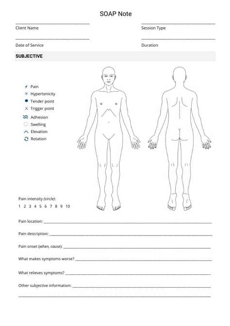 Massage Forms And Templates Free Pdf Downloads