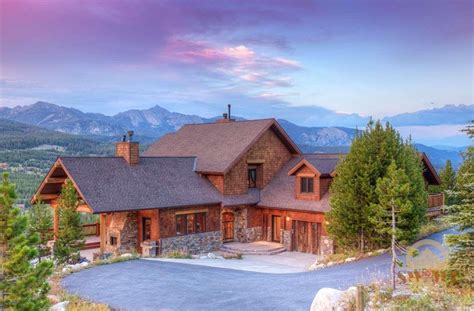 110 Diamond Hitch Road A Luxury Home For Sale In Big Sky Montana