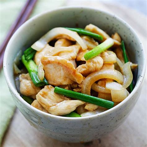 Onion Scallion Chicken Chinese Recipe Rasa Malaysia