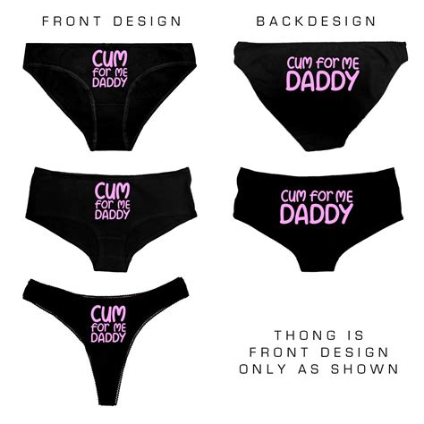 Cum For Me Daddy Knickers Thong Hot Pants Naughty Underwear Ddlg Kinky Ebay
