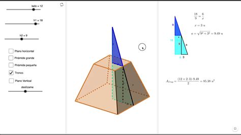 Área total y volumen de un Tronco de Pirámide cuadrangular YouTube