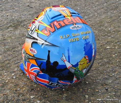 Racing Helmets Garage Bell Dan Wheldon Memorial By Jlf Designs