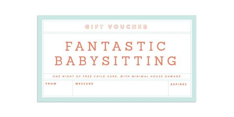 We did not find results for: Gift-Giving Made Easy | Babysitting, Coupon template ...