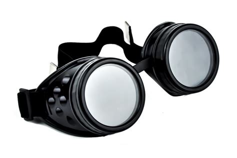 Plain Black Goggles Diy Cosplay Welder Glasses Mad Scientist Anime