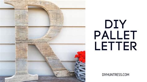 Diy Pallet Wood Letter Rustic Initial Wood Pallets Pallet Diy