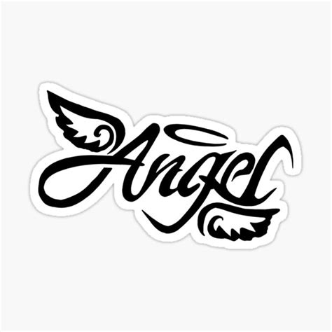 Angel Sticker For Sale By Tijanapapara Redbubble