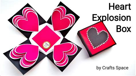 Heart Explosion Box Tutorial Valentine Day T Ideas By Crafts