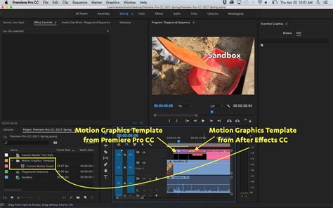 In this tutorial, you will learn about the new motion graphics capabilities available to use right inside of adobe premiere. Motion Graphics Template Workflow in After Effects and ...