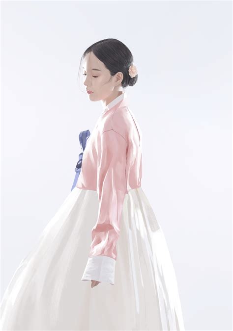 Artstation Girl In Hanbok Photostudy
