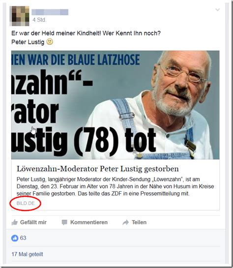 Peter heinz kuno „klingt komisch, ist aber so lustig (* 31. Löwenzahn-Moderator: Peter Lustig und BILD.de werden von ...