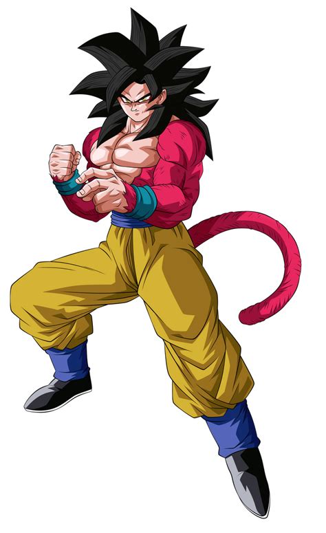 Goku Super Saiyajin 4 Render 2 By Ssjrose890 On Deviantart Anime