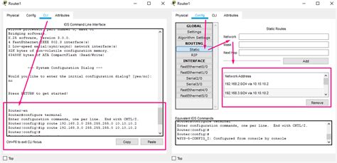 Cara Routing Static Menggunakan Router Di Cisco Packet Tracer Youtube