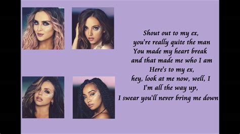 Shout out to my ex lyrics. Little Mix - Shout Out To My Ex LYRICS - YouTube