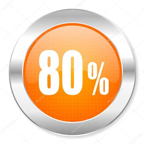 80 Percent Icon — Stock Photo © Alexwhite 29854017