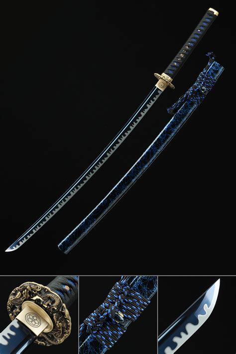 Katana Courbé épée Katana Japonaise Faite à La Main En Acier à Haute