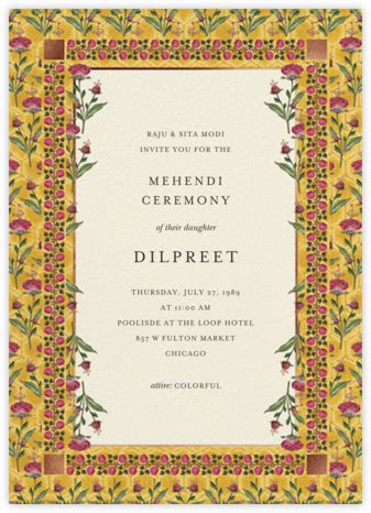 These wedding invitations allow you to offer your humble request for your guests. Anita Dongre - online at Paperless Post (With images) | Wedding card design, Indian wedding ...