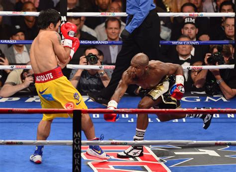 Mayweather defeated pacquiao in a disappointing fight, after which pacman revealed that he entered the fight injured. Manny Pacquiao vs. Floyd Mayweather | Toronto Star