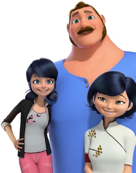 Miraculous As Aventuras de Ladybug Marinette Família PNG 01