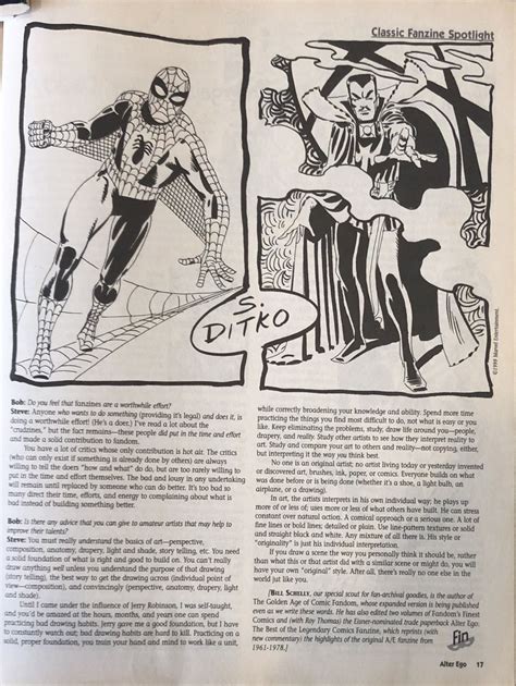 A Rare Interview With Steve Ditko Original Comic Art Cgc Comic Book Collectors Chat Boards