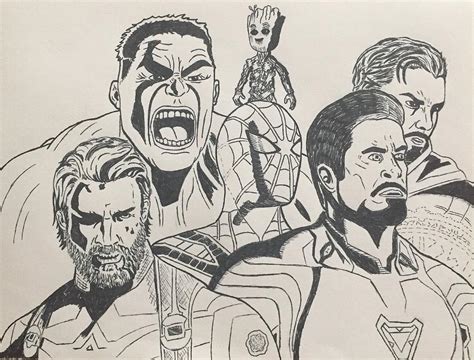 Avengers Sketch At Explore Collection Of Avengers