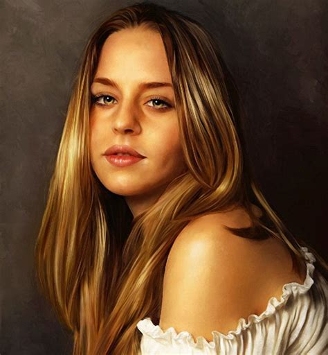 Girl Odwin Rensen Contemporary Figurative Realism Art Blonde Female Head Beautiful Young