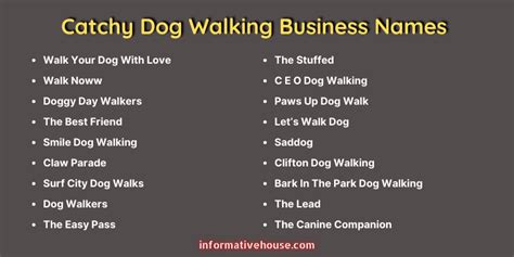 499 Good Dog Walking Business Names Ideas You Must Check