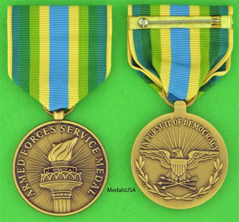 Armed Forces Service Medal Bosnia Full Size Made In The Usa