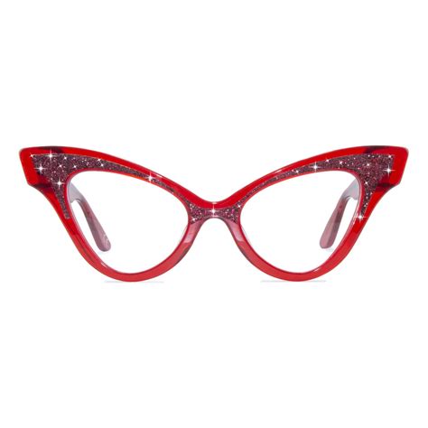 winged cat eye glasses frame clear red joiuss™ cat eye glasses cat eye glasses frames