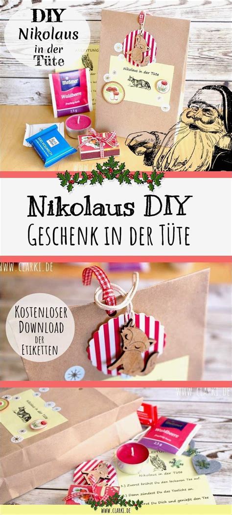 ► erfahre mehr auf weihnachtszeit.net! Weihnachten In Der Tüte Vorlage Wunderbar Diy Nikolaus In Der Tüte Zum Verschenken Kostenloser ...