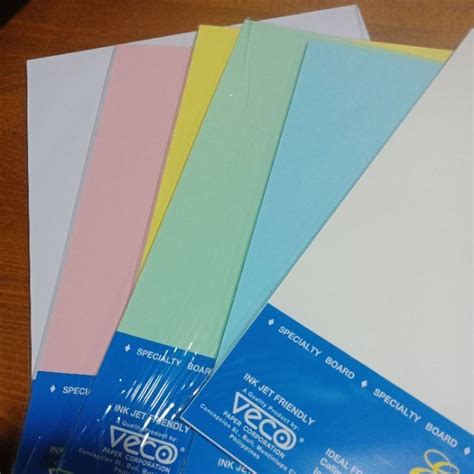 Veco Vellum Board A4 220gsm 10 Sheets Per Pack Shopee Philippines